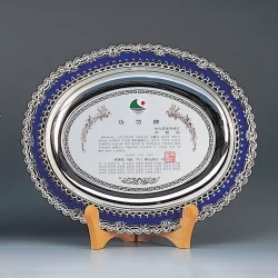 칠보 금속쟁반상패 SB62233
