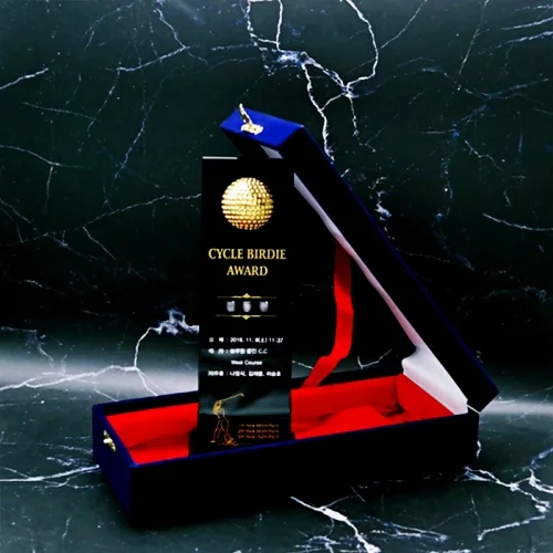 U2075 블랙 크리스탈 상패