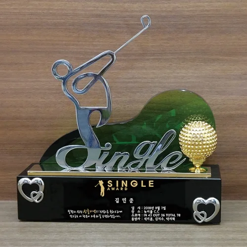 금속&크리스탈 트로피 W3265