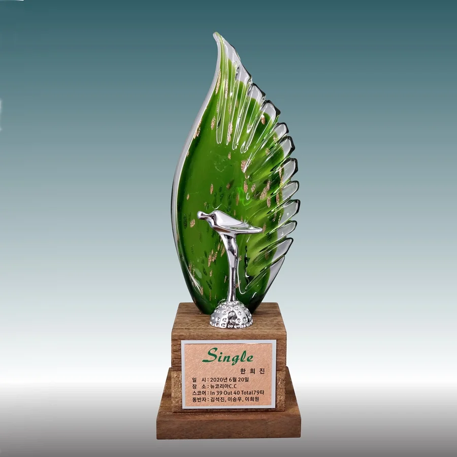 월넛 원목 골프트로피 UB016